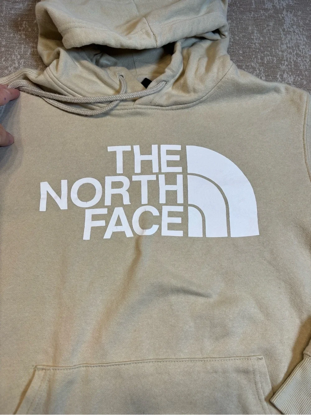 The North Face Half Dome Hoodie Men’s Large Beige Pullover Sweatshirt
